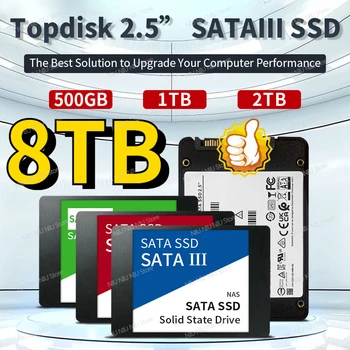 Оригинальный Высокоскоростной Портативный SSD-накопитель 4 ТБ Sata Жесткий диск 2 ТБ Внутренний SSD-накопитель sata 1 ТБ 8 ТБ Твердотельный Жесткий диск Для Портативного Компьютера Ps4