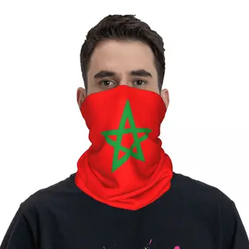 Флаг Марокко, Бандана, Гетры, Маска с принтом, Шарф, Многофункциональная балаклава для Рыбалки, Унисекс для взрослых, Дышащая