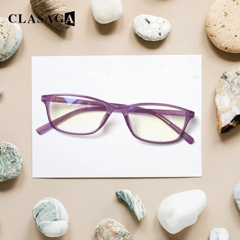 Очки для чтения CLASAGA для женщин, модные очки, прозрачные линзы, Прозрачная оправа, женские легкие очки Против напряжения глаз/бликов