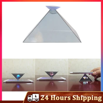 3D Голограмма Пирамида Дисплей Проектор Видео стенд Универсальные мини Прочные портативные проекторы для смарт-мобильного телефона