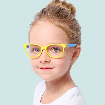 Оправа для оптических очков для детей, мальчиков и девочек, оправы для очков от близорукости с линзами 0 градусов, простые очки, Унисекс для детей F8142
