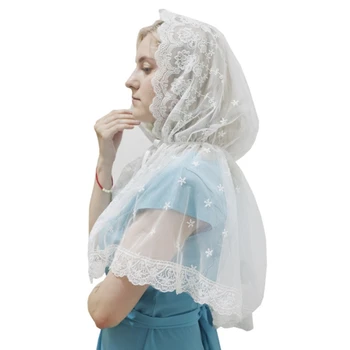 Невеста, Белая Шаль с цветочным узором для летней свадебной вечеринки, Солнцезащитный Кружевной шарф