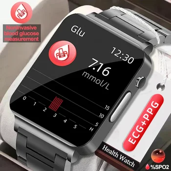 2023, Умные часы с контролем уровня глюкозы в крови, мужские ЭКГ, монитор артериального давления, Фитнес-часы, IP68, Водонепроницаемые Умные часы для женщин для Xiaomi