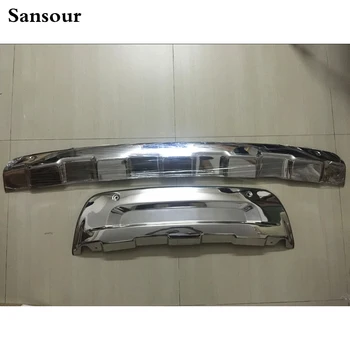 Sansour 2 шт. Для Ford Explorer 2011 2012 2013 2014 2015 Передний и задний бампер Противоскользящая накладка