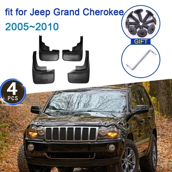 Для Jeep Grand Cherokee 2005 ~ 2010 WK MK3 2008 2006 Автозащитные Зажимы Fend 4x Брызговик Брызговик Аксессуары Для Переднего Колеса Автомобиля