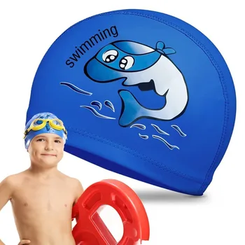 Защита ушей, Силиконовый прочный мультяшный купальник, Шапочка для бассейна, Шапочка для плавания, Шапочка для плавания для унисекс|Детей|Children