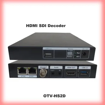 2-Канальный Декодер SDI Видео-Аудио H264 H265, совместимый с Ip Rtsp /HDMI