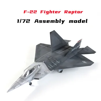 1/72 Военный истребитель США F-22 Raptor Stealth Fighter Пластиковая сборка Модель самолета игрушка