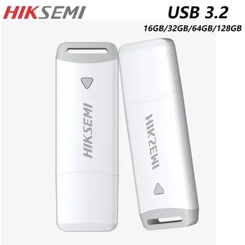 HIKSEMI White USB 3.2 Высокоскоростной флэш-накопитель, флеш-накопитель, Водонепроницаемый флэш-диск, мини-карты памяти, 128 ГБ U-диск
