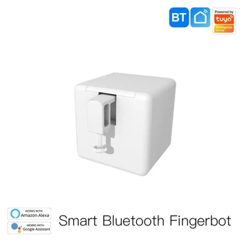 Tuya Bluetooth Smart Fingerbot, Кнопка-толкатель, комплект для шлюза, приложение Tuya/ Smart Life, Дистанционное управление, Работа с Google Assistant
