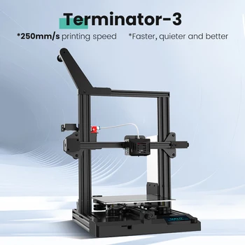 SUNLU Terminator-3 3D Принтер Машина DIY FDM Комплект 250 мм/сек. Быстрая печать с Автоматическим выравниванием 220×220 × 250 мм Бесплатная Доставка