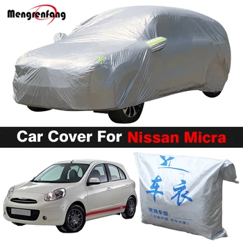 Полное покрытие автомобиля Наружный солнцезащитный козырек от ультрафиолета, дождя, снега, пыли, защитный чехол для Nissan Micra March