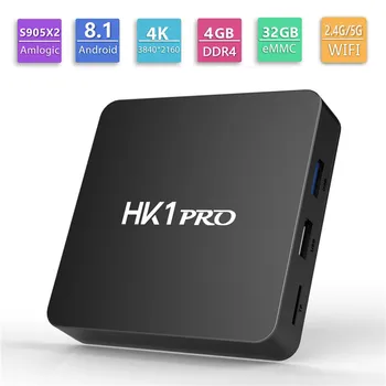 видео Full hd 1080p Android tv box HK1 PRO S905X2 цифровая спутниковая телеприставка wifi новейший usb спутниковый телевизионный ресивер