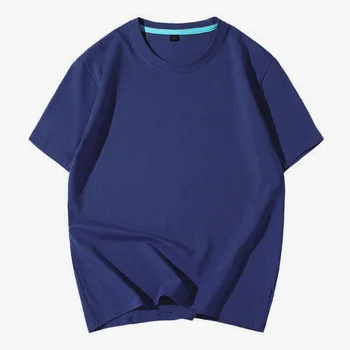 3192 Новая мужская летняя модальная мужская футболка с короткими рукавами, хлопковая, тонкая, с круглым вырезом и принтом tide