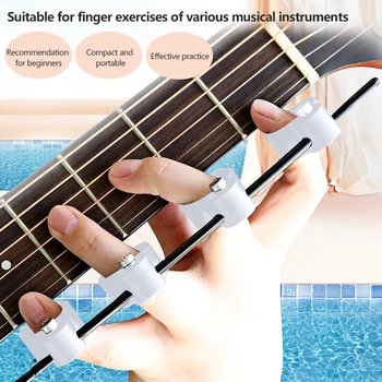 Регулируемый расширитель для пальцев, тренажер для тренировки гитары, палец, сплошной цвет для музыкального инструмента