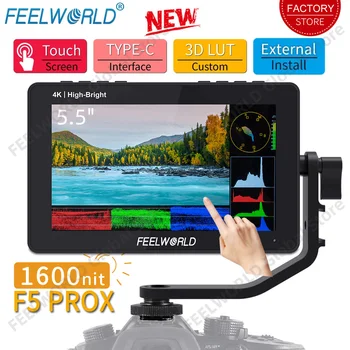 FEELWORLD F5 Prox 5,5 Дюймов 1600nit Камера Монитор Сенсорный Экран Форма волны 3D LUT F970 Внешний комплект Для Установки 1920x1080 4K HDMI Вход Выход