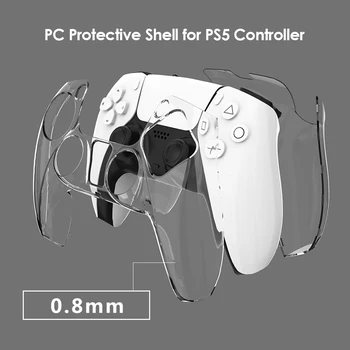 Для контроллера PS5 DualSense, Прозрачная крышка ПК, Ультратонкий прозрачный защитный чехол для Sony Playstation5, игровые аксессуары для геймпада