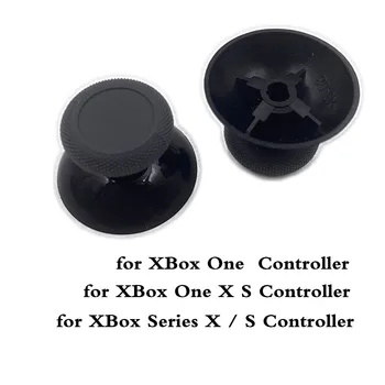 500 шт./лот для контроллера XBOX ONE X S, Черный 3D Аналоговый Джойстик, Колпачки Для Больших Пальцев, Геймпад, Джойстик, Ручки для Xbox Серии X S