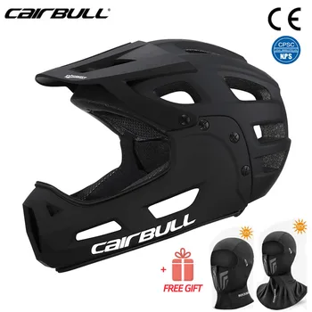 Шлем Cairbull, Велосипедный Mtb, полнолицевой шлем для взрослых Мужчин, Горный внедорожный Съемный козырек для подбородка, Аксессуары для Велосипедов