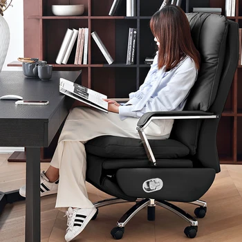 Офисное кресло с поворотными колесами, Роскошный Дизайнерский Подъемник, Офисное кресло для Геймеров, Черная Игровая Офисная мебель Sillas De Oficina