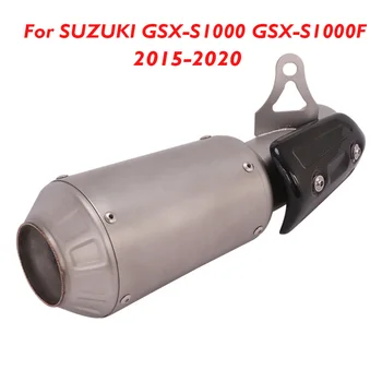 Наконечник Глушителя Выхлопной системы Мотоцикла, Аварийный Глушитель, Накладной Глушитель Выхлопной трубы для SUZUKI GSX-S1000 GSX-S1000F 2015-2020