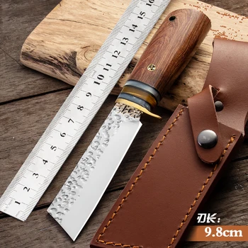 кованый изысканный охотничий нож из нержавеющей стали 9CR18MOV, нож для выживания в дикой природе, уличный ручной инструмент
