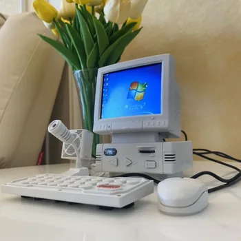 Электронный игровой плеер в традиционном Компьютерном стиле с 3,5-дюймовым ЖК-экраном CRT Поддержка компьютера Встроенные 180 Игр Поддержка видео MP4