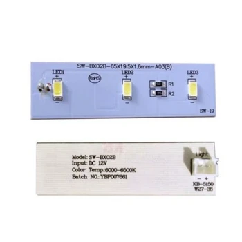 Светодиодная панель для холодильника SW-BX02B/49031078 для Замены Холодильника ZBE2350HCA Ремонт Светодиодной ленты DC 12V