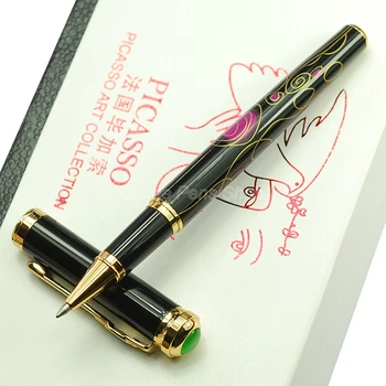 Шариковая ручка Picasso Black & Golden Matel Roller для офиса, дома и школьного бизнеса BR008