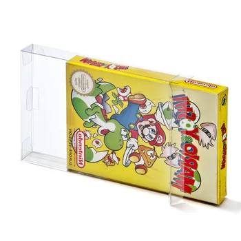 100 шт. прозрачный защитный чехол в коробке для игрового картриджа NES
