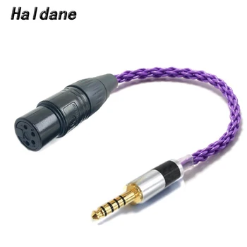 Haldane HIFI Carbon Fiber 4,4 мм Сбалансированный штекер к 4-Контактному XLR Сбалансированному штекерному аудиокабелю-адаптеру 4,4 мм к соединительному кабелю XLR