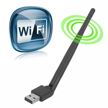Rt5370 USB 2,0 150 Мбит/с WiFi Антенна MTK7601 Беспроводная Сетевая карта 802.11b/g/n LAN Адаптер с поворотной Антенной
