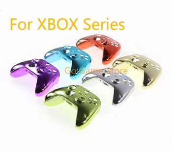10 комплектов Сменного хромированного покрытия Спереди и сзади, корпус, лицевая панель, чехол для контроллера Xbox серии X S
