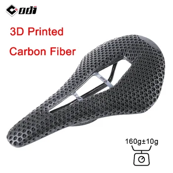 Велосипедное седло ODI из углеродного волокна с 3D принтом 143 мм, ультралегкая и дышащая подушка для горного Велосипеда, мягкое сиденье для шоссейного велосипеда/MTB