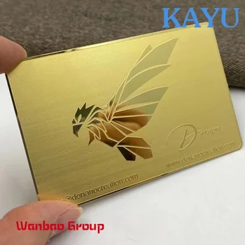 визитная карточка из металла с золотым покрытием 24k, визитные карточки с золотым покрытием, металлическая карточка с золотым покрытием