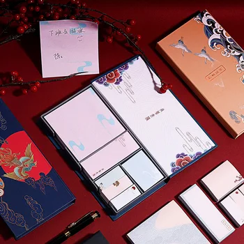 Набор стикеров для заметок в китайском стиле, блокнот, планировщик, наклейки, странички для школьных девочек, деловой офисный декор, канцелярские принадлежности