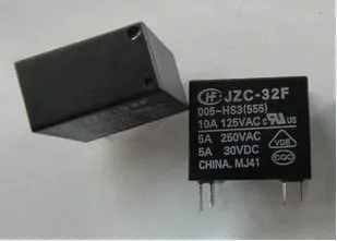 Бесплатная доставка новое реле HF32F-5V-HS 5A 250VAC JZC-32F-005-HS3 DIP4 10 шт./лот
