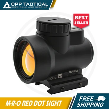 Тактический высококачественный рефлекторный прицел MRO Red Dot со вспышкой поражения для охоты и страйкбольной винтовки с полной оригинальной маркировкой