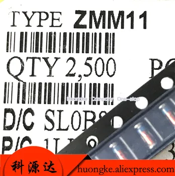 200 шт./лот ZMM11 0,5 Вт SMD Стабилитрон 11 В 1206 Упаковка