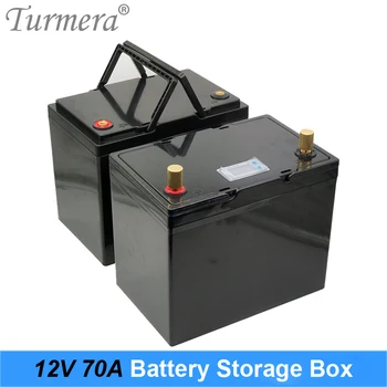 Turmera 12V 70Ah 80Ah 90Ah Коробка для хранения Батареек ЖК-дисплей с Ручкой для энергетической системы Solor или источника бесперебойного питания
