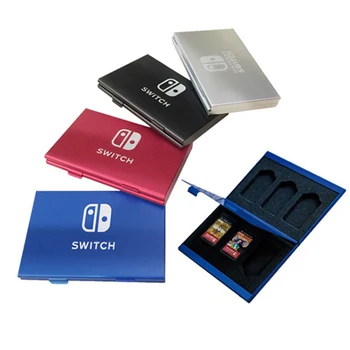 Алюминиевая коробка для хранения игровых карт для Nintendo Switch, держатель игровых карт, сумка, жесткий чехол, Чехол, OLED и lite Аксессуары