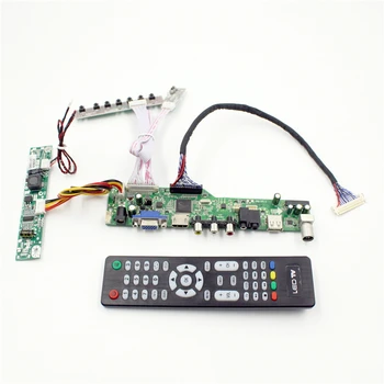 Плата контроллера ЖК-телевизора с аудиосистемой AV, VGA, USB, HDMI-совместимая для ЖК-панели 19 '1440x900 m190MWw4 R2 M190CGE-L23 LM190WX2-TLK1