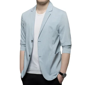 SS5274-2023 Костюм мужская одежда осенние сенсорные костюмы мужская корейская версия тонкий одиночный западный деловой повседневный Западный сервис мужчины