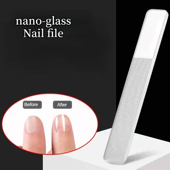 Профессиональные нано стеклянные пилочки для ногтей, инструмент для полировки маникюра, Моющийся, Придающий ногтям яркость, как лак для ногтей