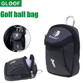 GLOOF Сумка для мячей для гольфа 1шт -Тройники для гольфа на молнии, инструмент для удаления дерна, держатель для аксессуаров для шариковых маркеров из холста, сумка для хранения-маленькая и портативная