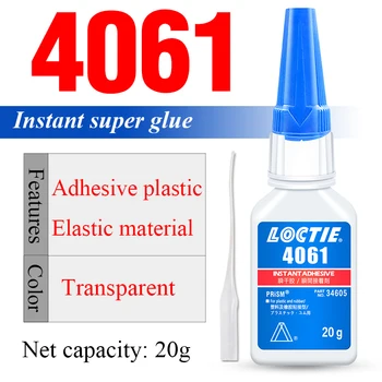 20 г Прозрачной жидкости Loctite 4061 Суперрастворимый клей низкой вязкости для медицинских принадлежностей
