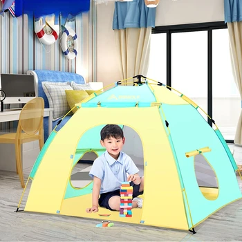 Наружная Автоматическая Палатка для Кемпинга на открытом воздухе Для мальчиков, Домашний Игровой Домик