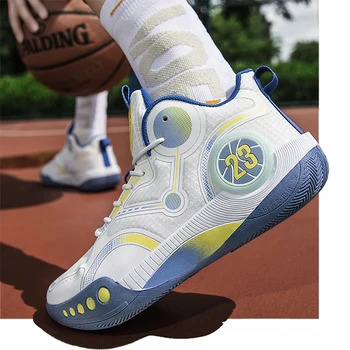 Модная баскетбольная обувь Унисекс, дышащая тренировочная спортивная обувь для молодых мужчин, повседневные кроссовки для занятий в тренажерном зале, кроссовки для больших мальчиков