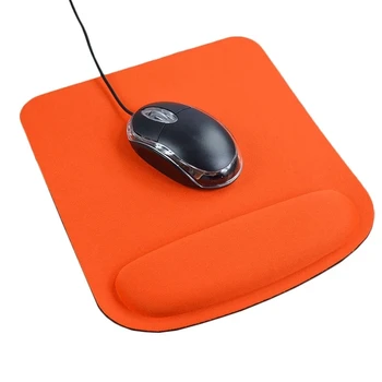 Оранжевый Коврик для мыши с подставкой для запястья Коврик для мыши для ноутбука Ноутбук Mause, Утолщенный Компьютерный Офисный коврик для мыши, игровая клавиатура, мягкие настольные накладки