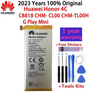 Оригинальная Сменная Батарея телефона HB444199EBC + Для Huawei Honor 4C C8818 CHM-UL00 CHM-TL00H CHM-CL00 2550 мАч + Наборы инструментов